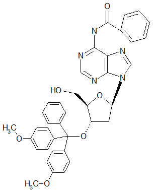 N6-Benzoyl-3’-O-(4,4’-dimethoxytrityl)-2’-deoxyadenosine