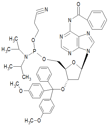 (N6-Benzoyl)-5’-O-[(N,N-diisopropylamino)-(2-cyanoethoxy)phosphinyl]-3’-O-(4,4’-dimethoxytrityl)-2’-deoxyadenosine