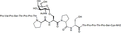 PVPSTPPTPS(α-O-GalNAc)PSTPPTPSPSC-NH2