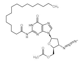 5’-O-Acetyl-3’-azido-2’,3’-dideoxy-N2-palmitoylguanosine