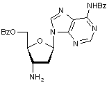  3’-Amino-N4-benzoyl-5’-O-benzoyl-2’,3’-dideoxyadenosine