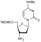 3’-Amino-N4-benzoyl-5’-O-tert-butyldimethylsilyl-2’,3’-dideoxycytidine