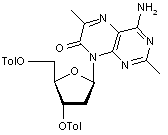  4-Amino-2,6-dimethyl-8-(2’-deoxy-3’,5’-di-O-toluoyl-β-D-ribofuranosyl)-7-pteridone