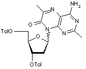 4-Amino-2,6-dimethyl-8-(2’-deoxy-3’,5’-di-O-toluoyl-D-ribofuranosyl)-7-pteridone