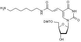  5-[N-(6-Aminohexyl)-3-E-acrylamido]-2’-deoxy-5’-O-DMT-uridine