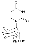  1,5-Anhydro-3-O-benzoyl-4,6-O-benzylidene-2-deoxy-2-(N4-benzoylcytidin-1-yl)-D-altro-hexitol