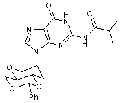 1,5-Anhydro-4,6-O-benzylidene-2,3-dideoxy-2-(N2-isobutyrylguanidin-1-yl)-D-glucitol