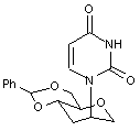  1,5-Anhydro-4,6-O-benzylidene-2,3-dideoxy-2-[uracil-1-yl]-D-glucitol