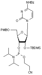 5’-O-p-Anisoyl-N4-benzoyl-2’-O-tert-butyldimethylsilylcytidine 3’-CE phosphoramidite