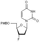 5’-O-p-Anisoyl-3’-fluoro-2’,3’-dideoxyuridine