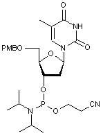 5’-O-p-Anisoylthymidine 3’-CE phosphoramidite