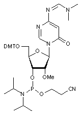 5-Aza-3-deaza-N4-DMF-5’-O-DMT-2’-O-methylcytidine 3’-CE phosphoramidite