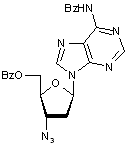3’-Azido-N6-benzoyl-5’-O-benzoyl-2’,3’-dideoxyadenosine