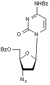 3’-Azido-N4-benzoyl-5’-O-benzoyl-2’,3’-dideoxycytidine