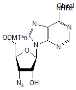 3’-Azido-N6-benzoyl-2’-O-tert-butyldimethylsilyl-5’-O-DMT-adenosine