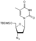 3’-Azido-5’-O-tert-butyldimethylsilyl-3’-deoxythymidine