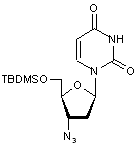 3’-Azido-5’-O-tert-butyldimethylsilyl-2’,3’-dideoxyuridine