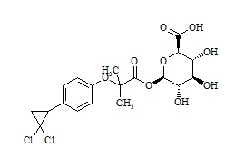 Ciprofibrate-O-Belta-D-glucuronide
