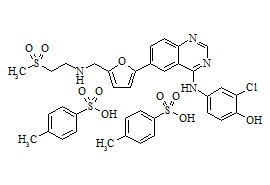 Lapatinib Impurity 1 (O-De(3-fluorobenzyl) Lapatinib) Ditosylate Salt
