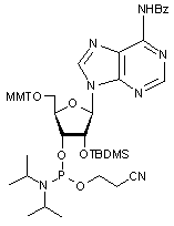 N6-Benzoyl-2’-O-tert-butyldimethylsilyl-5’-O-MMT-adenosine 3’-CE phosphoramidite