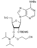 N6-Benzoyl-2’-O-tert-butyldimethylsilyl-5’-O-trityladenosine 3’-CE phosphoramidite
