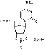 N4-Benzoyl-2’-deoxy-5’-O-DMT-cytidine 3’-phosphonate triethylammonium salt