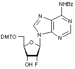  N6-Benzoyl-2’-deoxy-5’-O-DMT-2’-fluoroadenosine