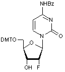 N4-Benzoyl-2’-deoxy-5’-O-DMT-2’-fluorocytidine