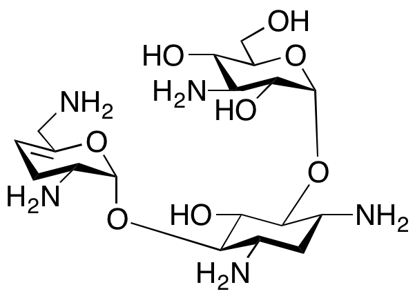 O-3-Amino-3-deoxy-α-D-glucopyranosyl-(1,6)-O-[2,6-diamino-2,3,4,6-tetradeoxy-α-D-glycero-hex-4-enopyranosyl-(1,4)]-2-deoxy-D-streptamine