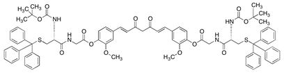 N,N’-Di-Boc-S-di(trityl)-di-O-cysteinyl-glycinoyl curcumin