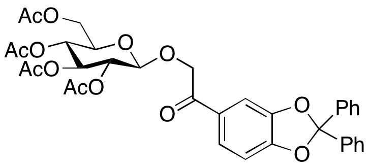 1-(2,2-Diphenyl-1,3-benzodioxol-5-yl)-2-[(2,3,4,6-tetra-O-acetyl- β-D-glucopyranosyl)oxy]ethanone 