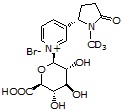 trans-3â€™-Hydroxycotinine-O- Î² -glucuronide-d3 sodium