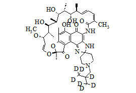 25-O-Desacetyl rifabutin-d<sub>7</sub>