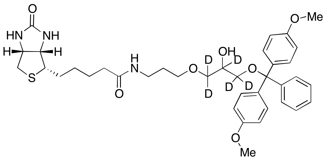 1-O-(4,4’-Dimethoxytrityl)-3-O-(N-biotinyl-3-aminopropyl)glycerol-d<sub>5</sub>