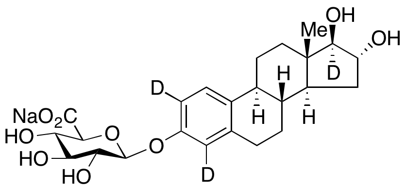 Estriol-d<sub>3</sub> 3-O- β-D-Glucuronide Sodium Salt