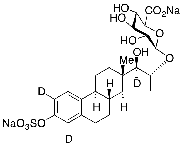 Estriol-d<sub>3</sub> 3-O-Sulfate 16-O- β-D-Glucuronide Sodium Salt